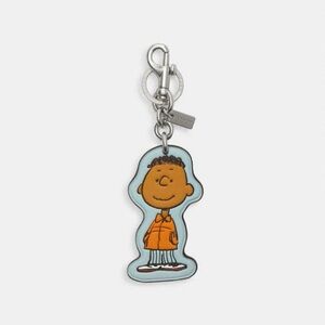 NWT Coach X Peanuts Franklin Bag Charm CBG55/Light Blue Multi